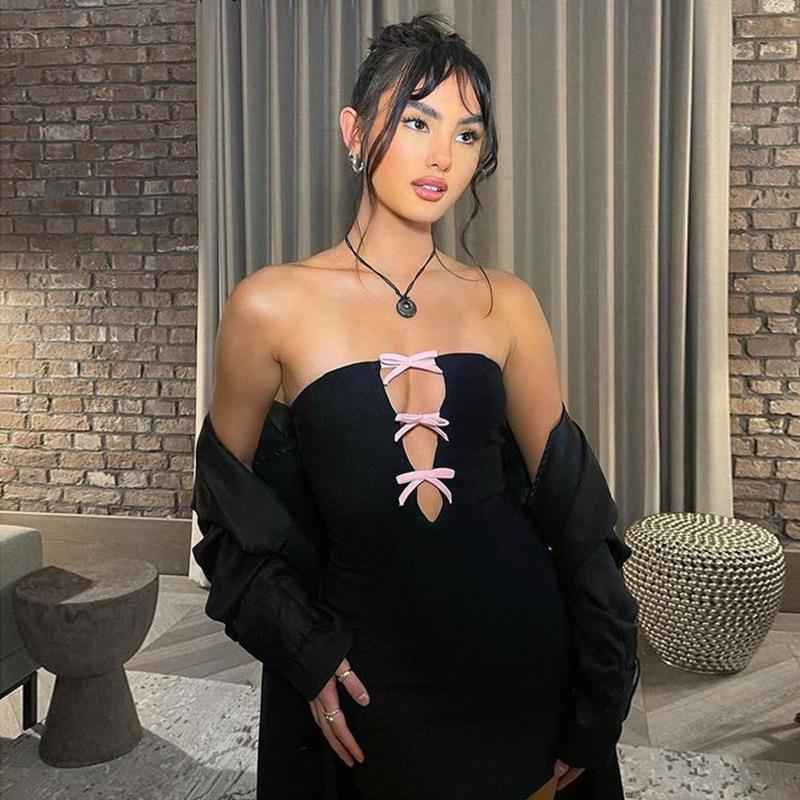 Elegant Bow Backless Sleeveles - огляд і ціна Female Formal Wear