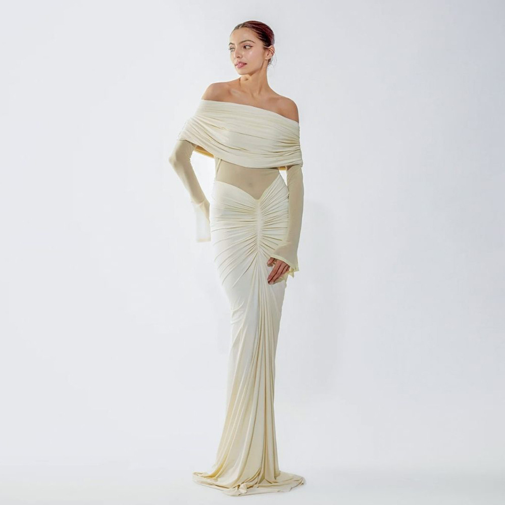 Beige Women Prom Dress Sexy Of - огляд і ціна Women'S Formal Wear Wedding Guest