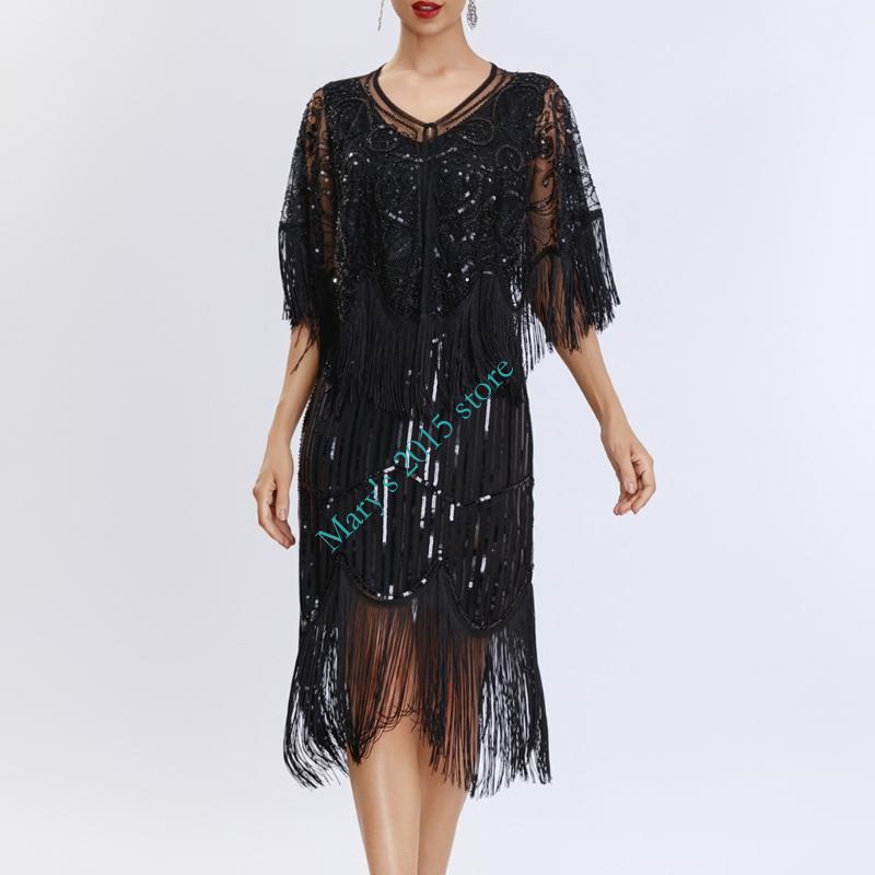 Women Stylish Fringe Sequined  - огляд і ціна Women'S Formal Wear In The 1920S