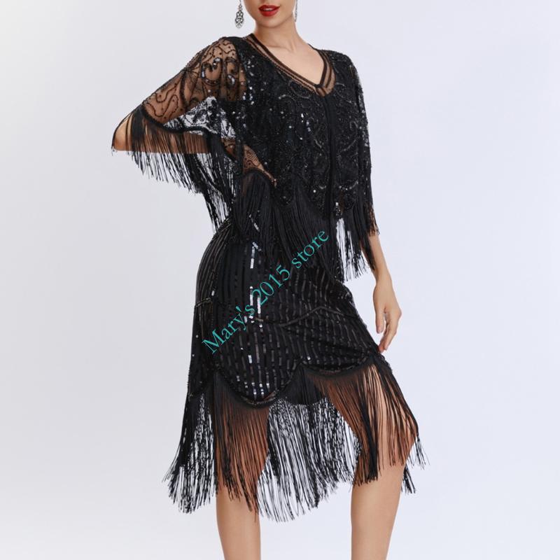 Women Stylish Fringe Sequined  - огляд і ціна Women'S Formal Wear In The 1920S