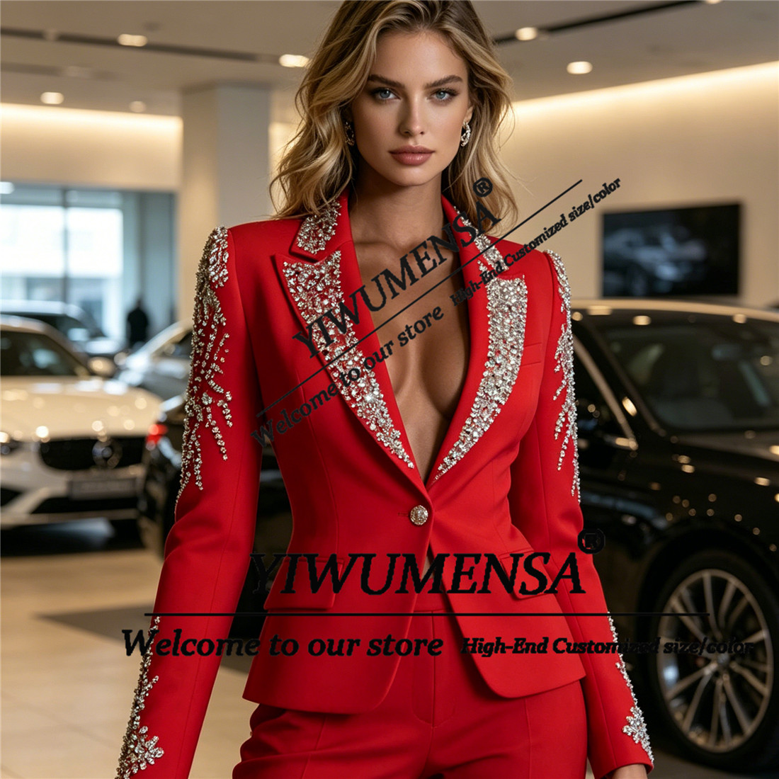 Luxury Women Suits 2 Pieces Se - огляд і ціна Female Formal Wear