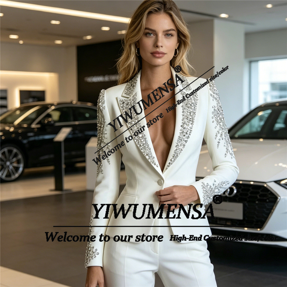Luxury Women Suits 2 Pieces Se - огляд і ціна Female Formal Wear