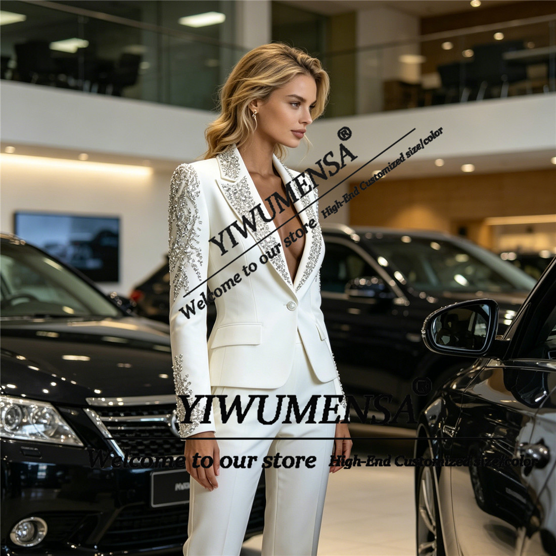 Luxury Women Suits 2 Pieces Se - огляд і ціна Female Formal Wear