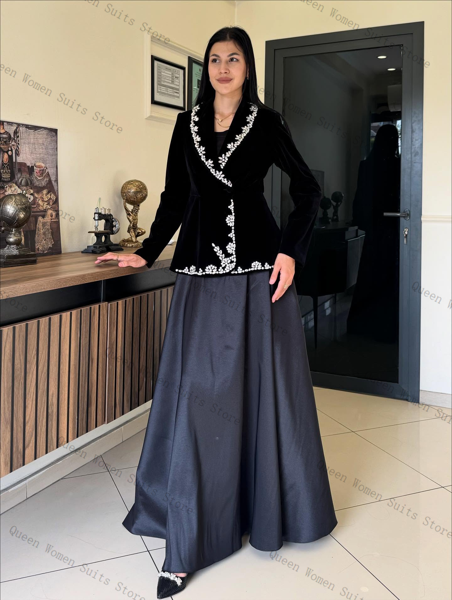 Velvet Women Suit Skirt Set 2  - огляд і ціна Women'S Formal Wear Wedding Guest