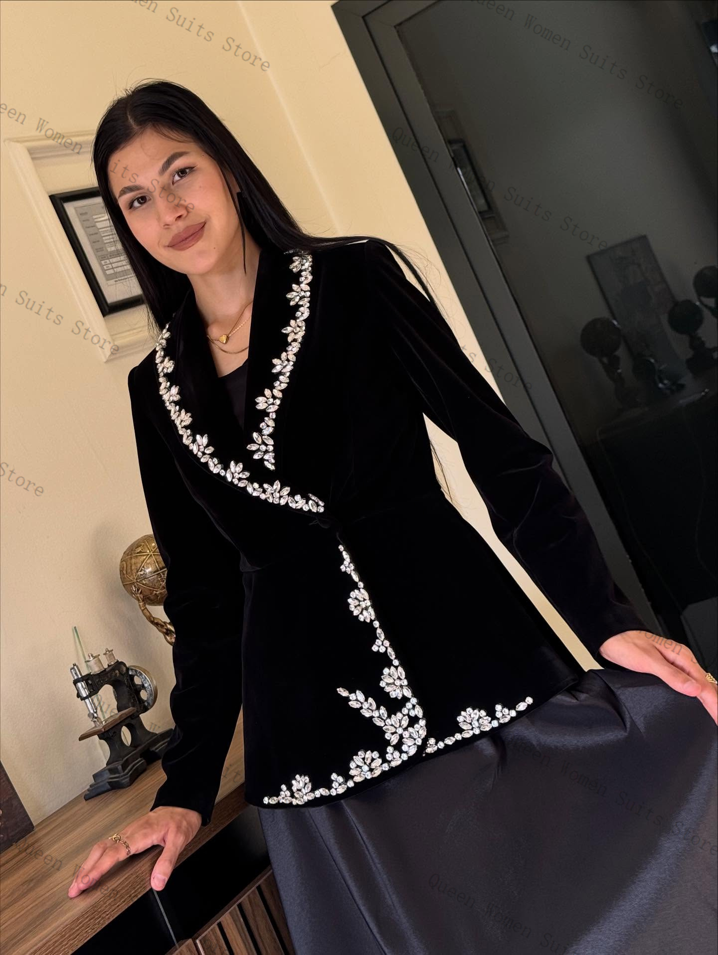 Velvet Women Suit Skirt Set 2  - огляд і ціна Women'S Formal Wear Wedding Guest