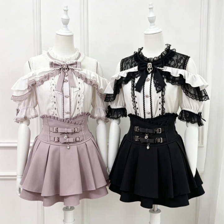 Japanese Lolita Blouse Women K - огляд і ціна Women Formal Blouses For Evening Wear