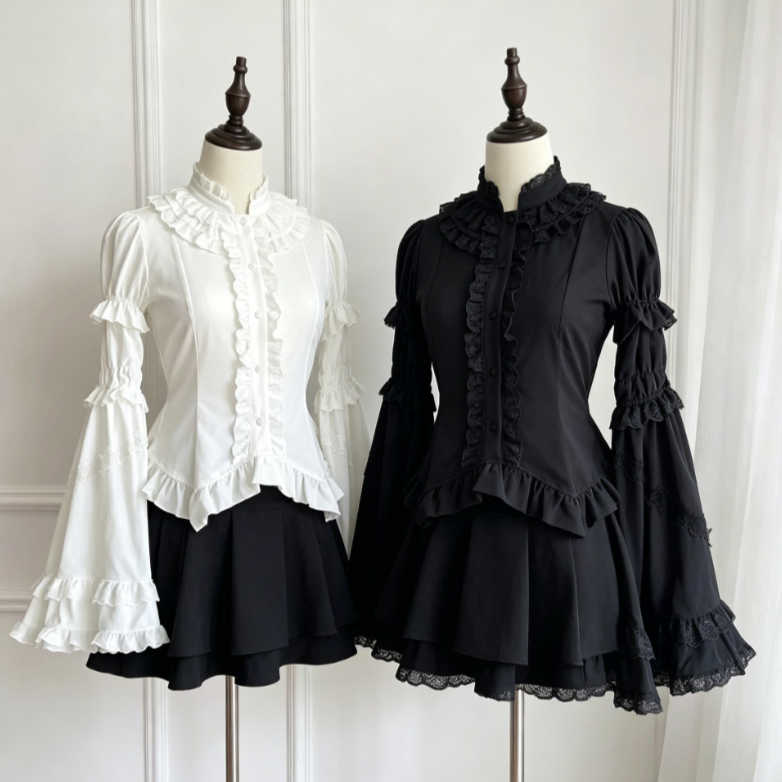 Japanese Lolita Blouse Women K - огляд і ціна Women Formal Blouses For Evening Wear