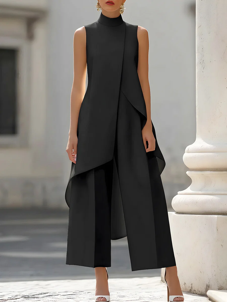 Sleeveless High Neck Asymmetri - огляд і ціна Female Formal Wear
