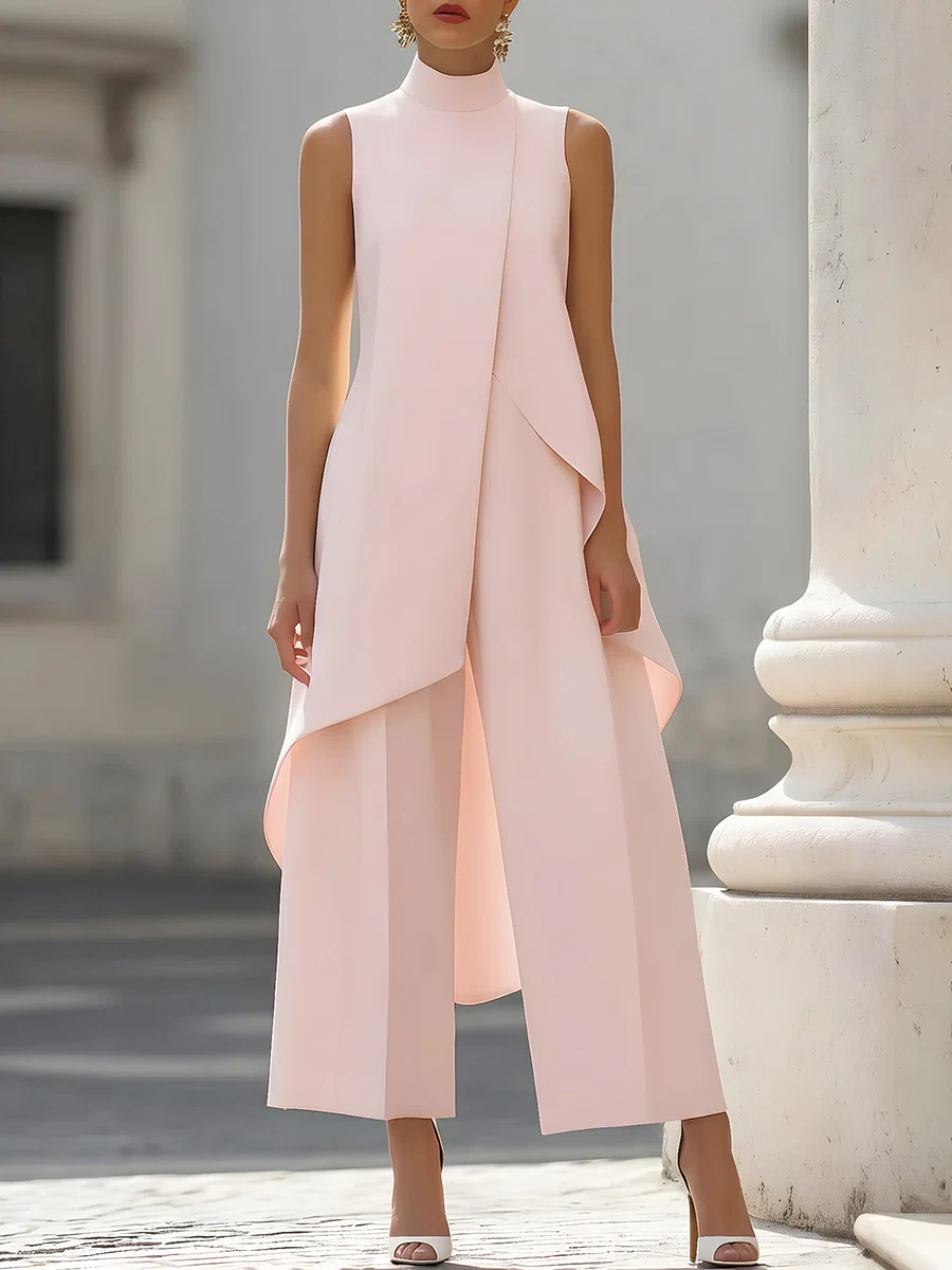 Sleeveless High Neck Asymmetri - огляд і ціна Female Formal Wear