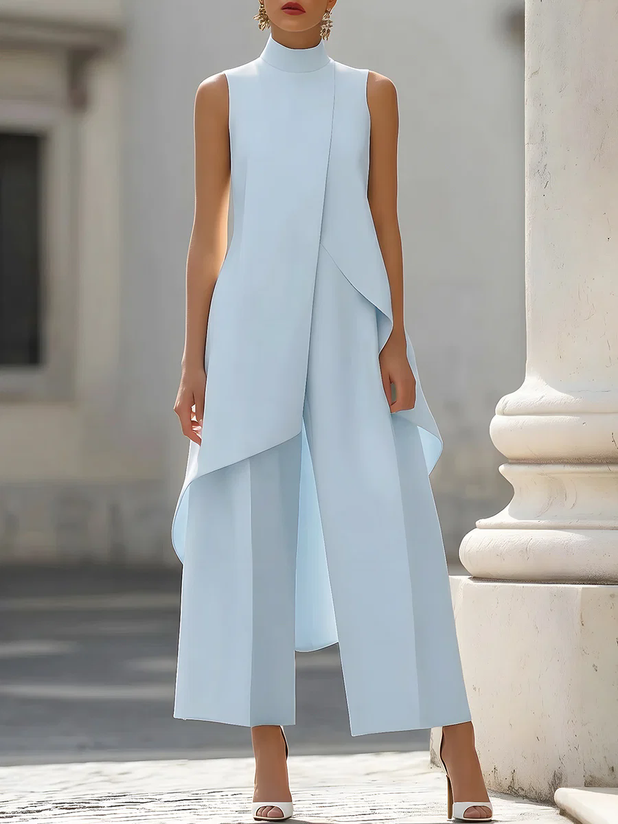 Sleeveless High Neck Asymmetri - огляд і ціна Female Formal Wear