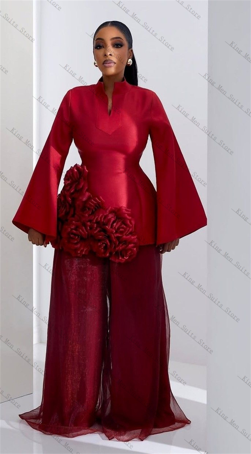 Burgundy Women Suit Set 2 Pcs  - огляд і ціна Women'S Formal Wear Wedding Guest
