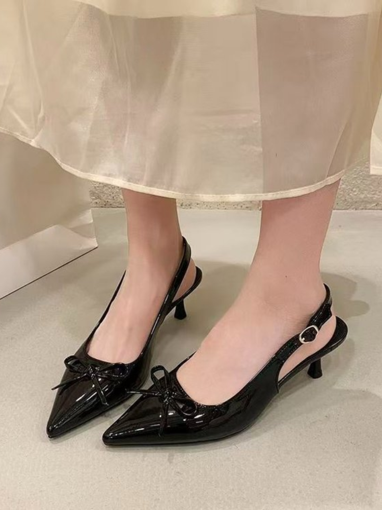 Women Patent Leather Bow Point - огляд і ціна Formal Women Daily Wear Shoes