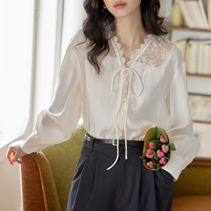 Long Sleeve Shirts Womens Sati - огляд і ціна Women Formal Blouses For Evening Wear