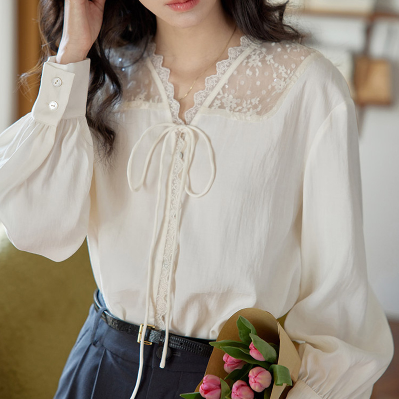 Long Sleeve Shirts Womens Sati - огляд і ціна Women Formal Blouses For Evening Wear