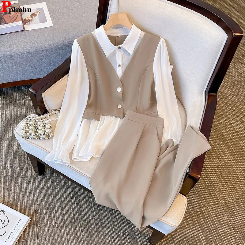 Korean Chiffon 2 Pieces Sets S - огляд і ціна Female Formal Wear