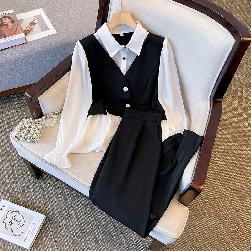 Korean Chiffon 2 Pieces Sets S - огляд і ціна Female Formal Wear
