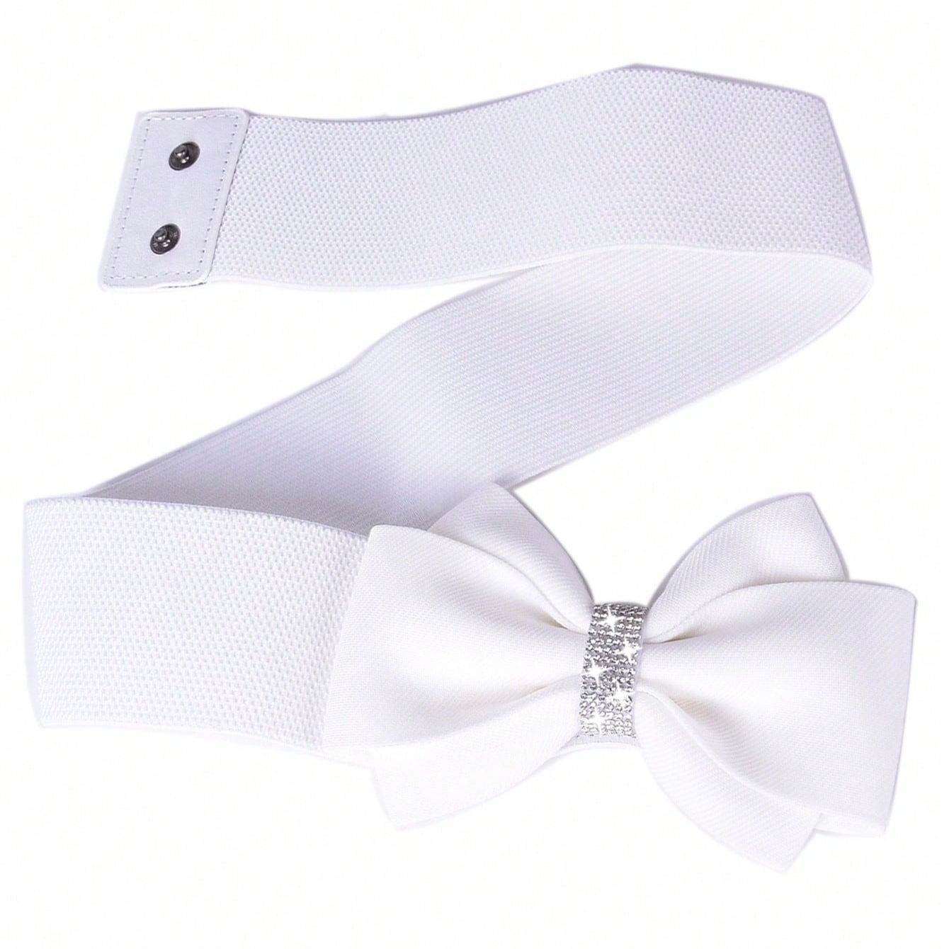 White Bow Belt Wide Elastic Be - огляд і ціна Formal Wear For Women Xl