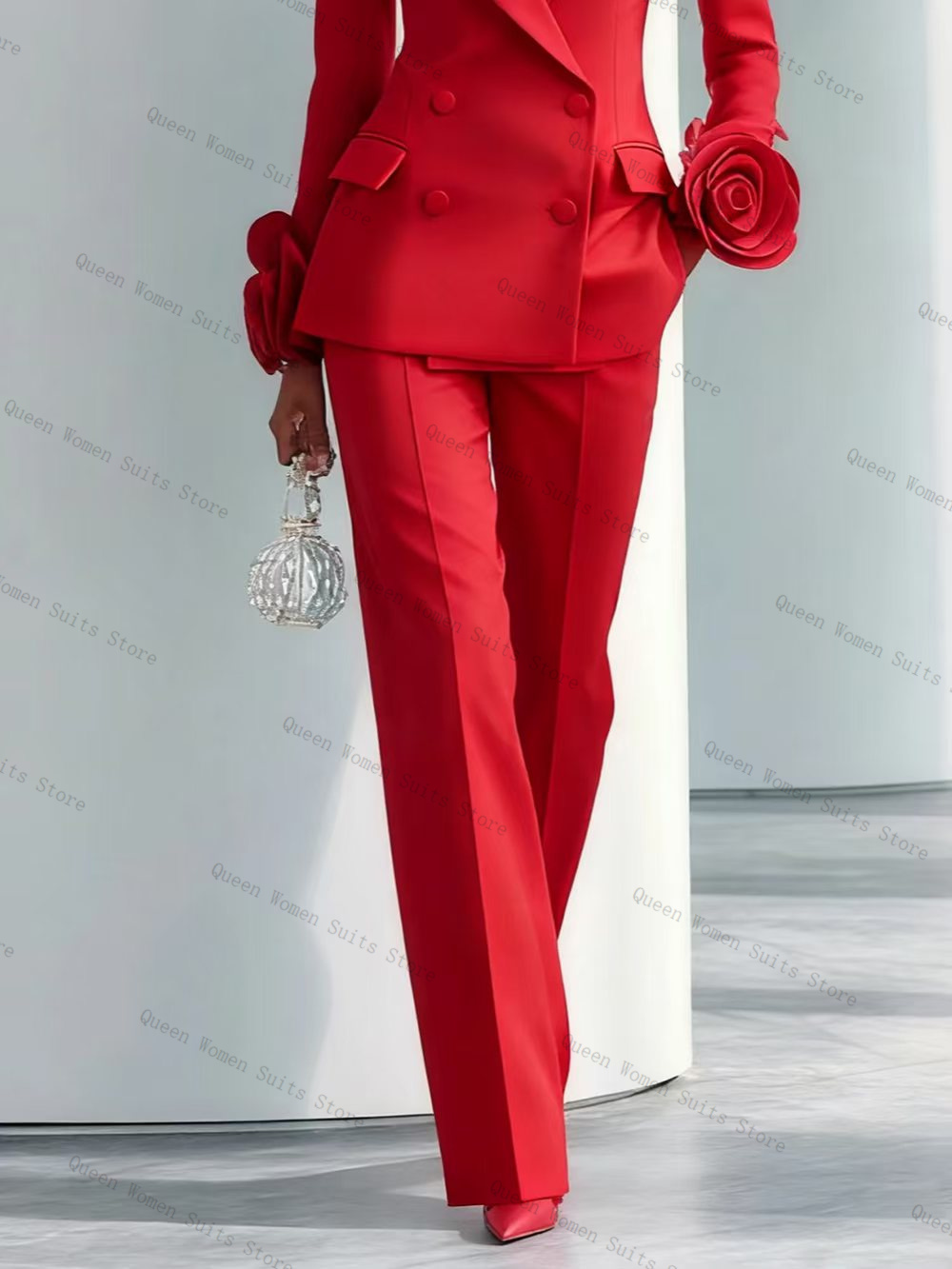 Luxury Red Women Suit Set 2 Pc - огляд і ціна Women'S Formal Wear Wedding Guest