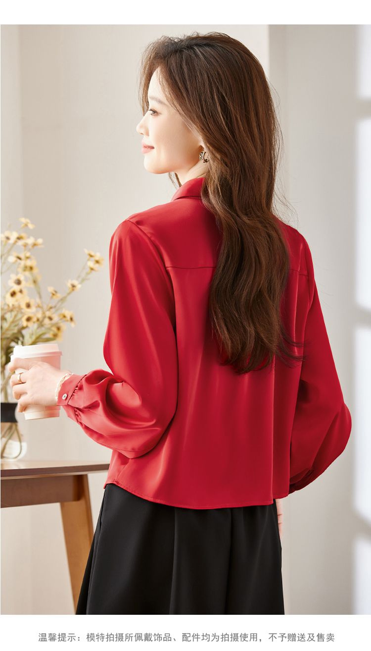 Long Sleeve Shirts Womens Cott - огляд і ціна Women Formal Blouses For Evening Wear
