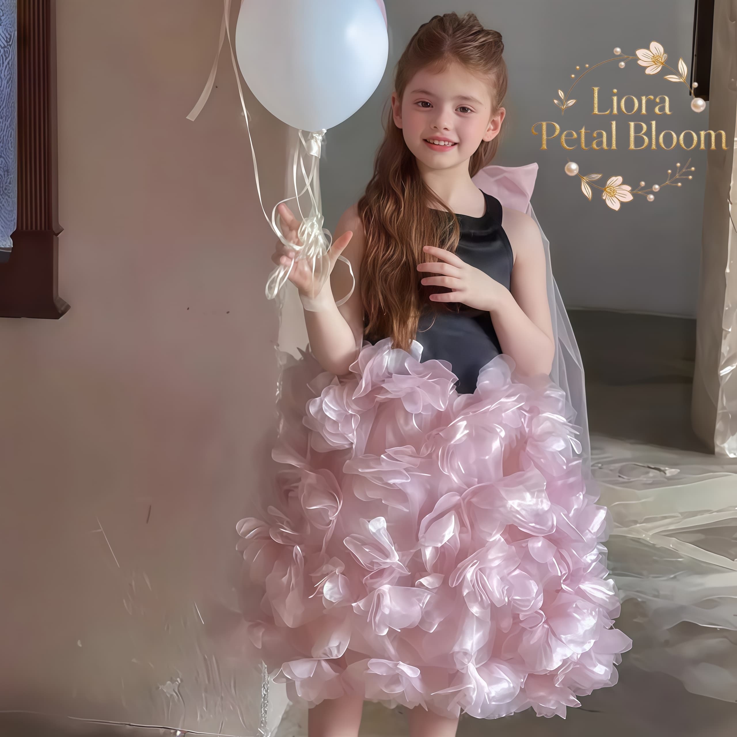Girls' Black Floral Tulle Dres - огляд і ціна Formal Wear Gowns For Women