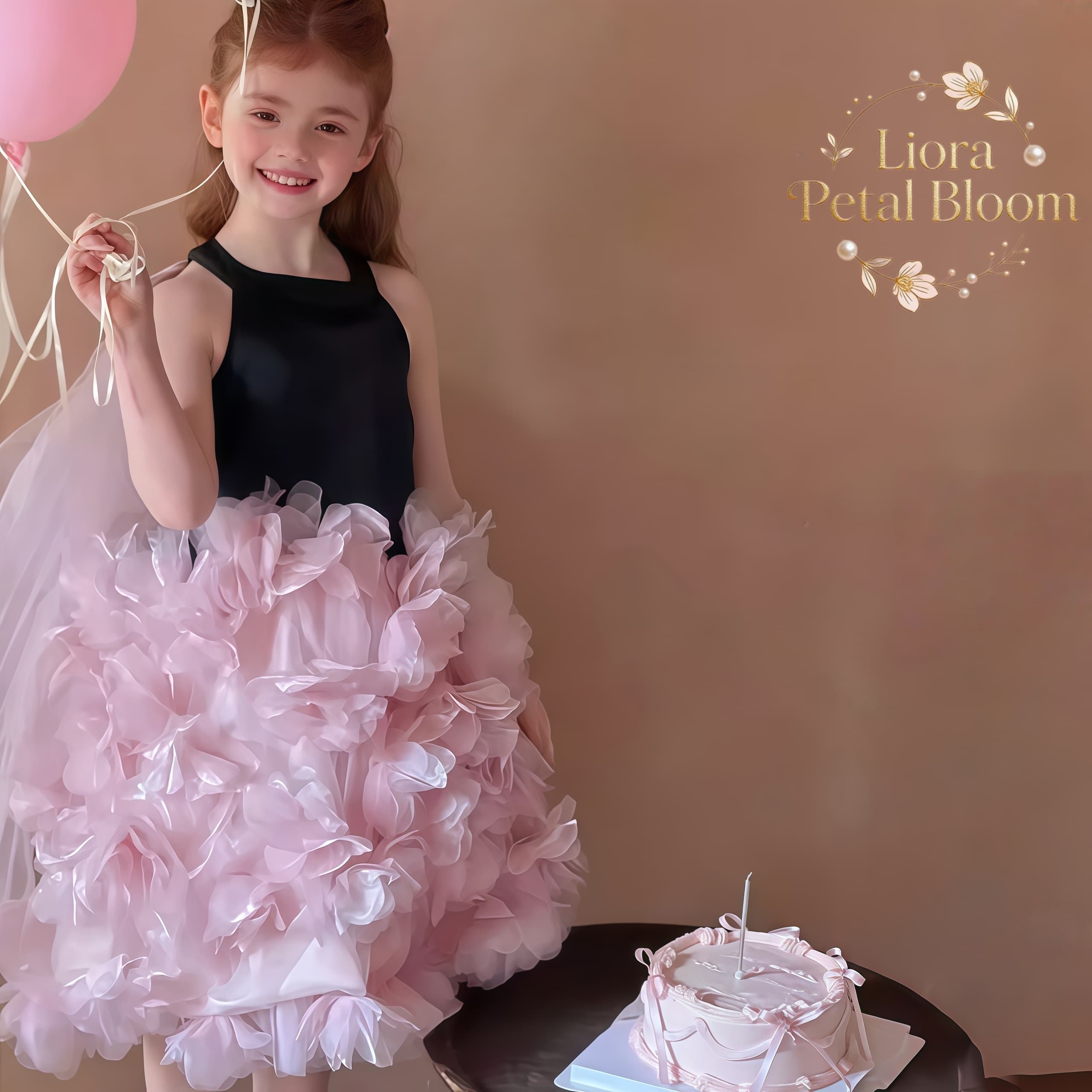 Girls' Black Floral Tulle Dres - огляд і ціна Formal Wear Gowns For Women