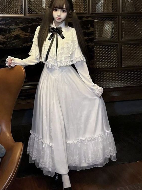 Japanese Short Sleeve Bow Lace - огляд і ціна Female Formal Wear