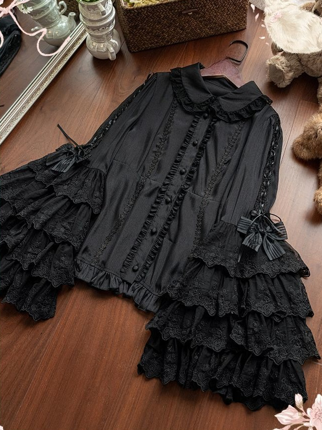 Sweet Lolita Blouse Lace Trim  - огляд і ціна Women Formal Blouses For Evening Wear