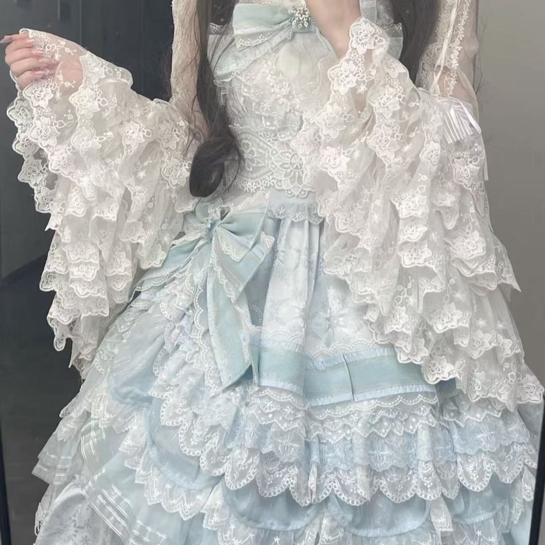 Sweet Lolita Blouse Lace Trim  - огляд і ціна Women Formal Blouses For Evening Wear