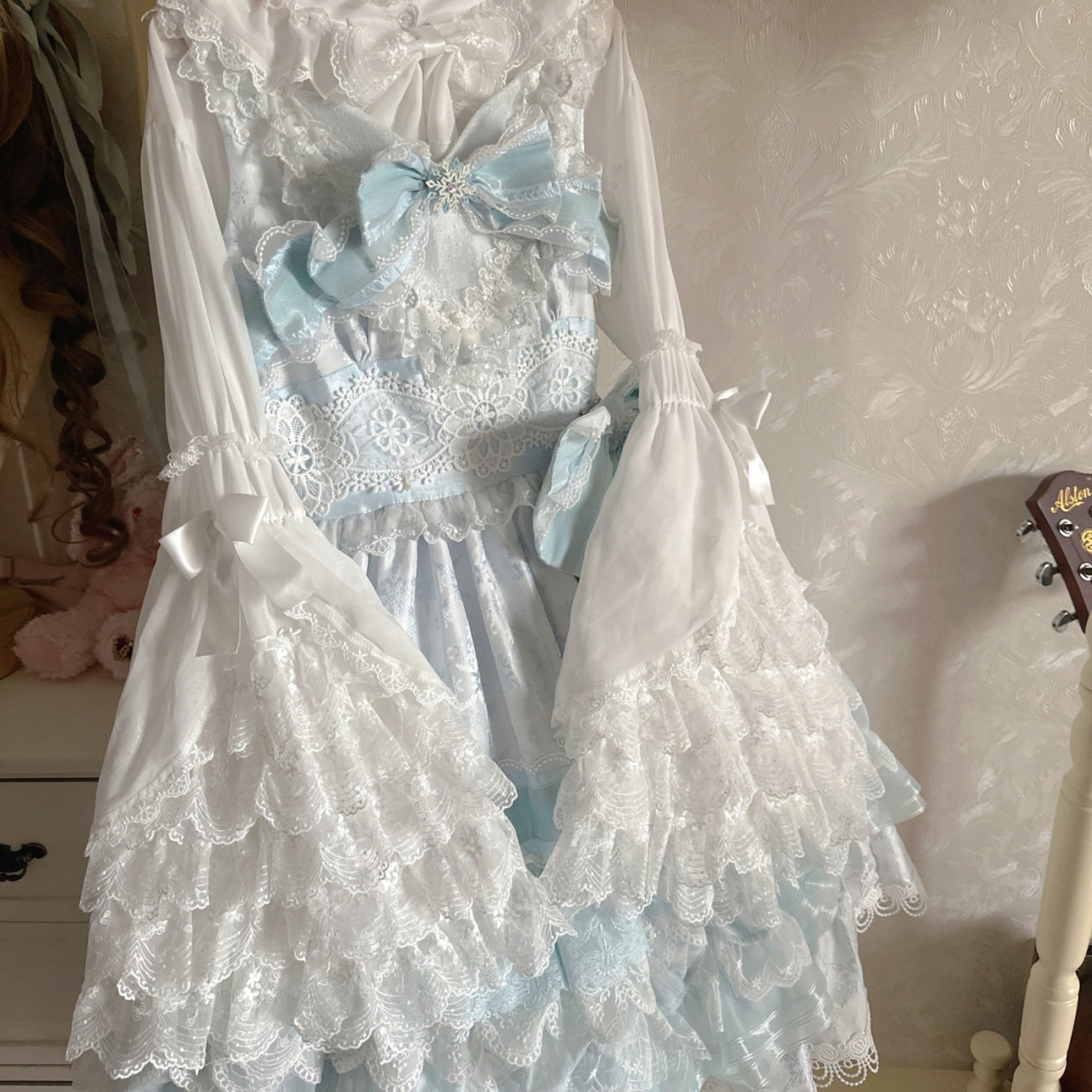 Kawaii Lolita Blouse Pearl But - огляд і ціна Women Formal Blouses For Evening Wear