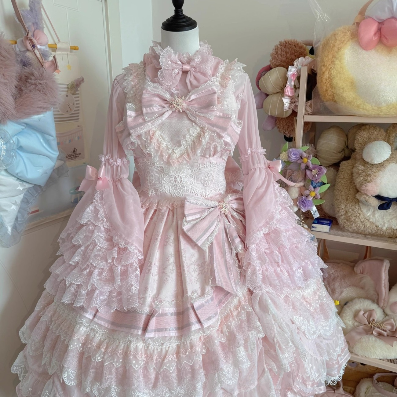 Kawaii Lolita Blouse Pearl But - огляд і ціна Women Formal Blouses For Evening Wear