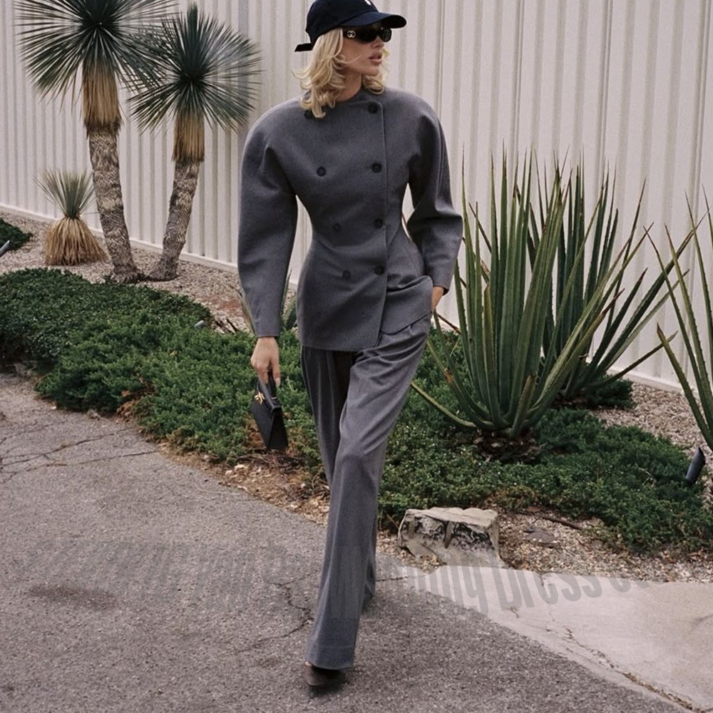 Classic Grey Women's Suit Set  - огляд і ціна Women Formal Wear Outfits