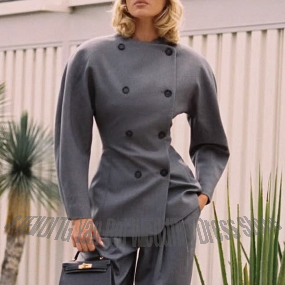 Classic Grey Women's Suit Set  - огляд і ціна Women Formal Wear Outfits