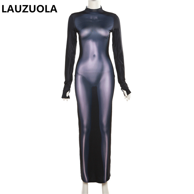 Sexy 3D Body Shape Printed Dre - огляд і ціна Formal Wear Gowns For Women