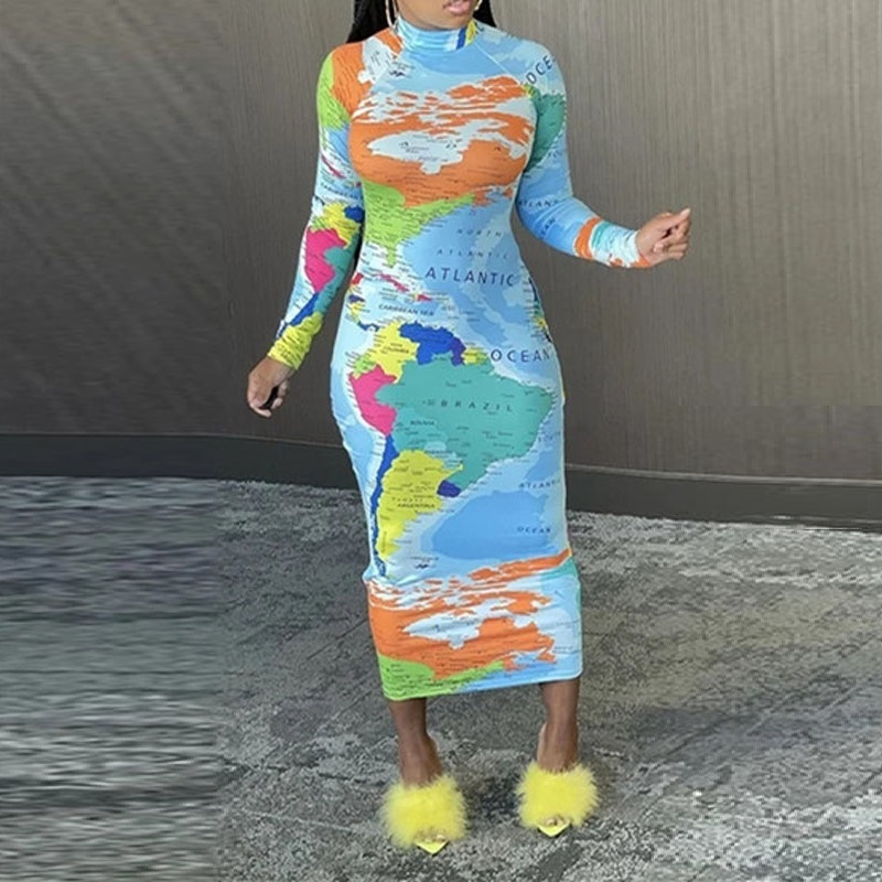 Sexy 3D Body Shape Printed Dre - огляд і ціна Formal Wear Gowns For Women