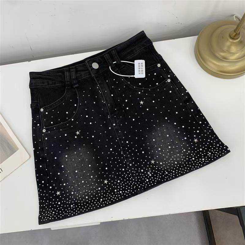 K 59702 Rhinestone Denim Skirt - огляд і ціна K&G Women'S Formal Wear