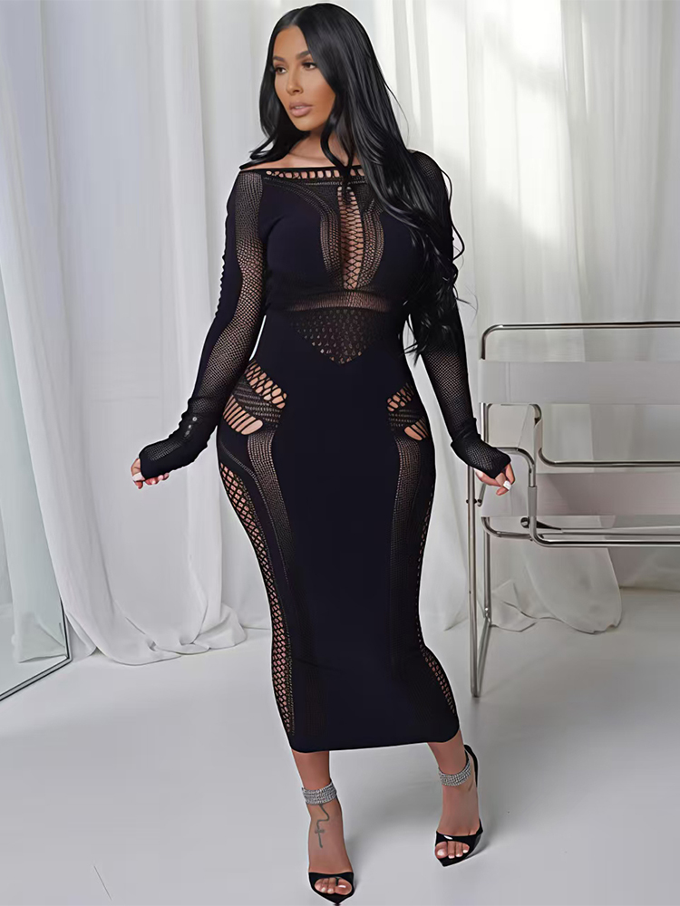 Women's Sexy Mesh Dress Long S - огляд і ціна Formal Wear Gowns For Women
