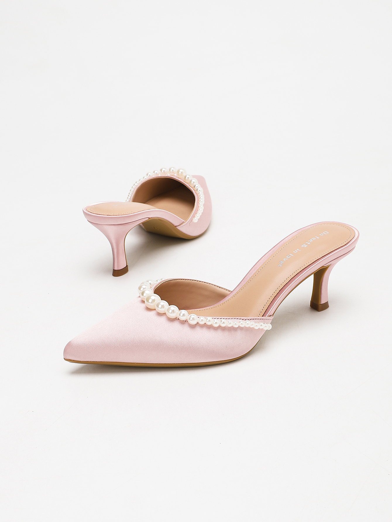 2026 Women Pink Apricot White  - огляд і ціна Kitten Heel Women