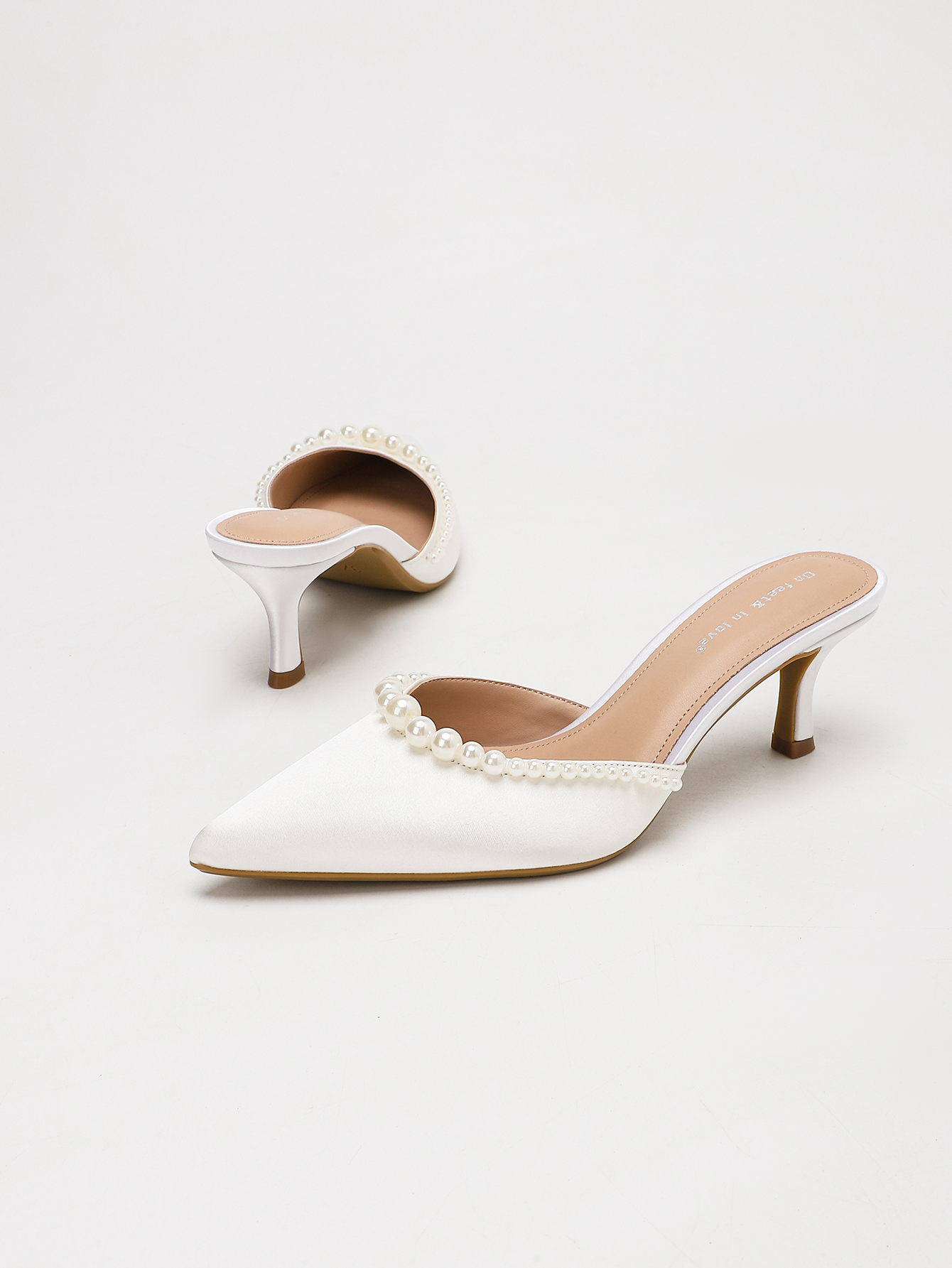 2026 Women Pink Apricot White  - огляд і ціна Kitten Heel Women