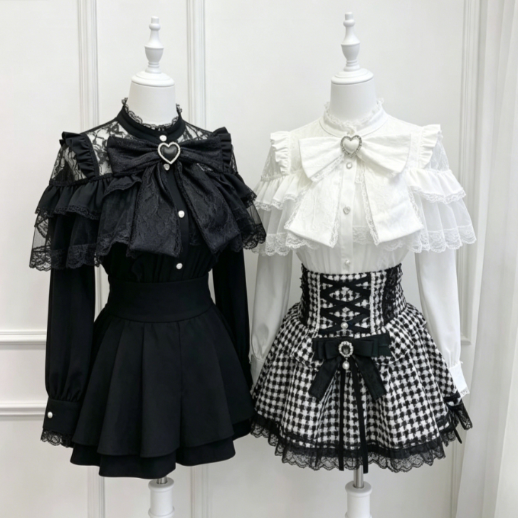 Kawaii Japanese Lolita Blouse  - огляд і ціна Women Formal Blouses For Evening Wear