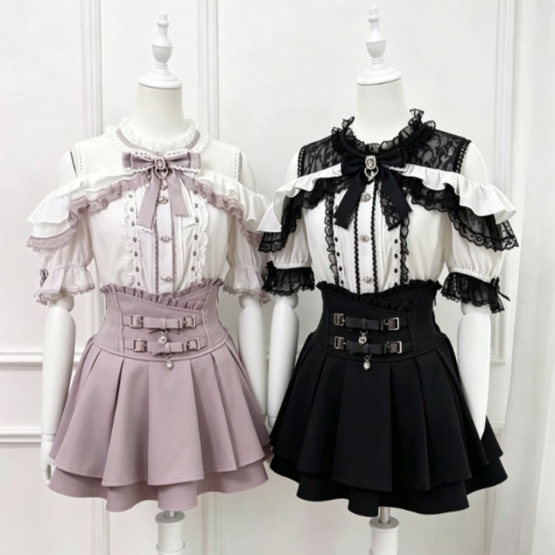 Kawaii Japanese Lolita Blouse  - огляд і ціна Women Formal Blouses For Evening Wear