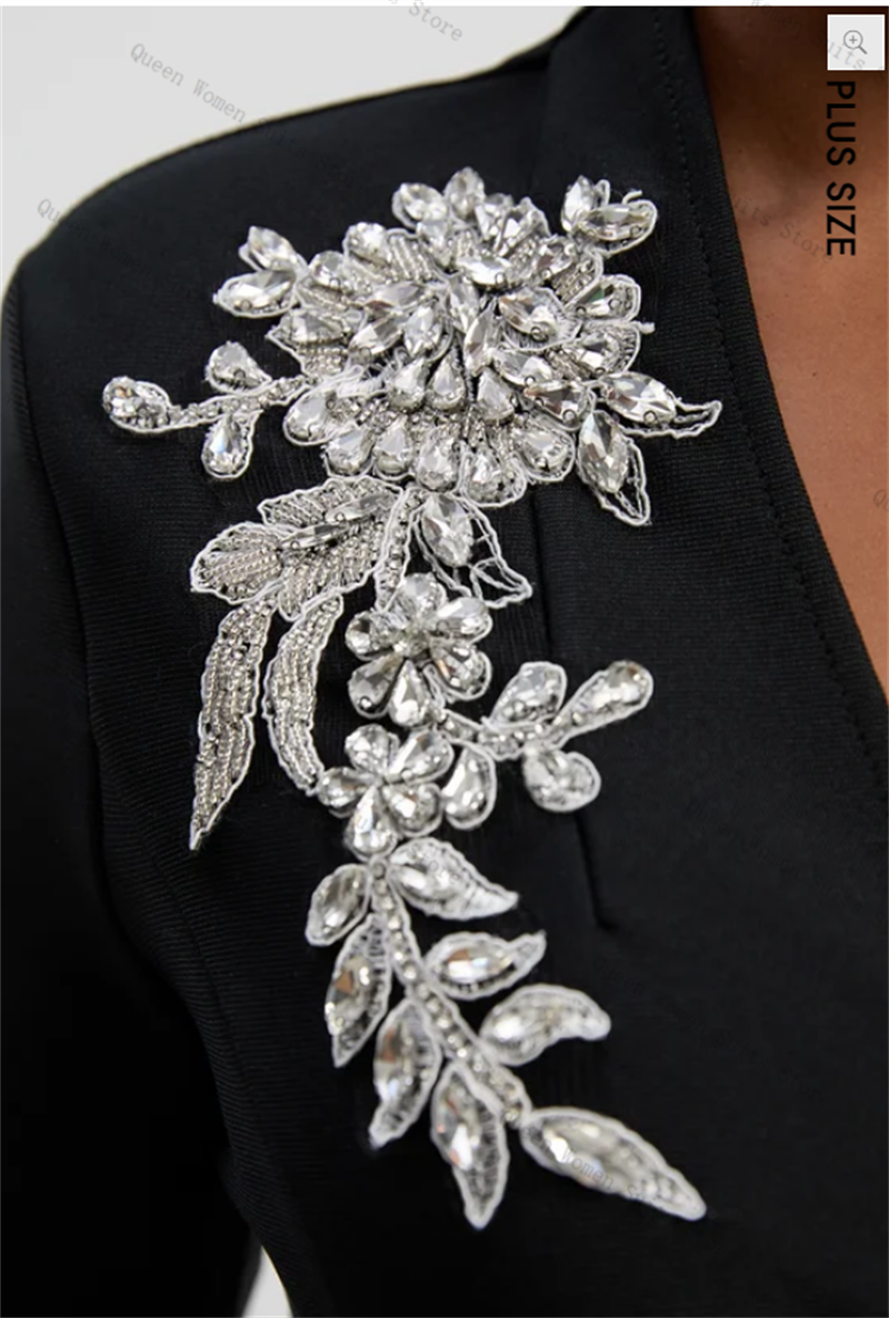 Black Cotton Women Suit 1 Piec - огляд і ціна Women'S Formal Wear Wedding Guest